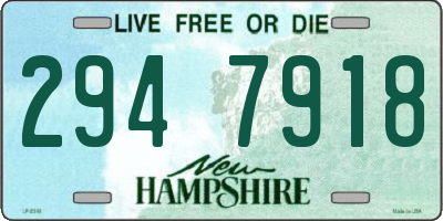 NH license plate 2947918