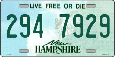 NH license plate 2947929