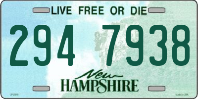 NH license plate 2947938