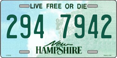 NH license plate 2947942