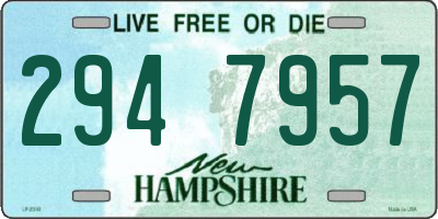 NH license plate 2947957