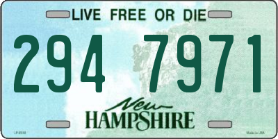NH license plate 2947971