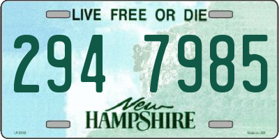 NH license plate 2947985