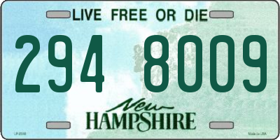NH license plate 2948009