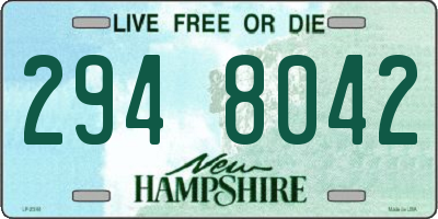 NH license plate 2948042