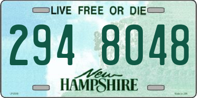NH license plate 2948048