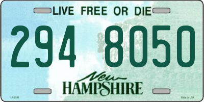 NH license plate 2948050