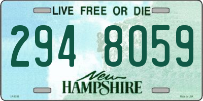 NH license plate 2948059