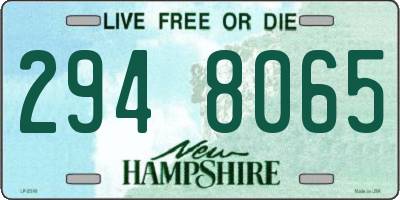 NH license plate 2948065