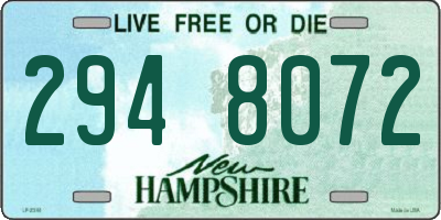 NH license plate 2948072