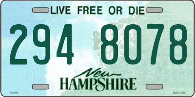 NH license plate 2948078