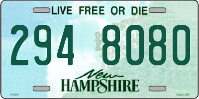 NH license plate 2948080