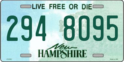 NH license plate 2948095