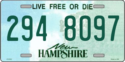 NH license plate 2948097