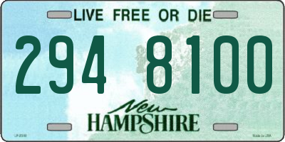 NH license plate 2948100
