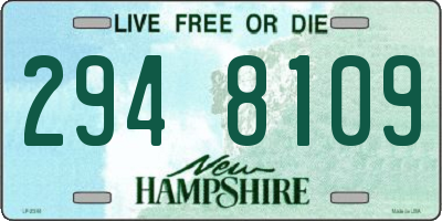 NH license plate 2948109