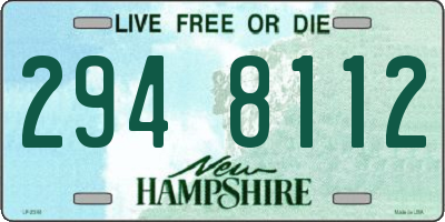 NH license plate 2948112