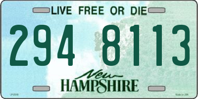 NH license plate 2948113