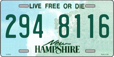 NH license plate 2948116