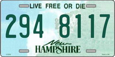 NH license plate 2948117