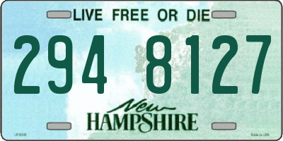 NH license plate 2948127