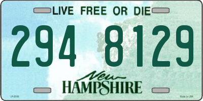 NH license plate 2948129