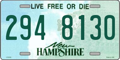 NH license plate 2948130