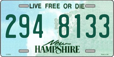 NH license plate 2948133