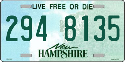 NH license plate 2948135