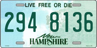 NH license plate 2948136