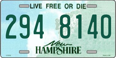 NH license plate 2948140