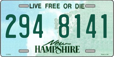 NH license plate 2948141