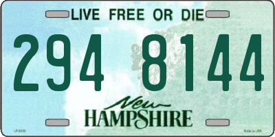 NH license plate 2948144
