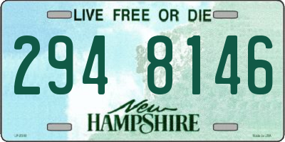 NH license plate 2948146