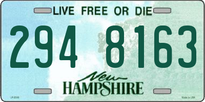 NH license plate 2948163