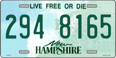 NH license plate 2948165