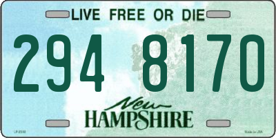 NH license plate 2948170