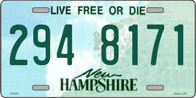NH license plate 2948171