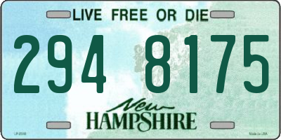 NH license plate 2948175