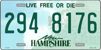 NH license plate 2948176