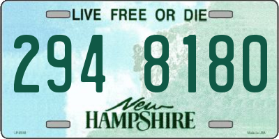 NH license plate 2948180