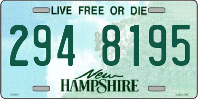 NH license plate 2948195