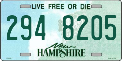 NH license plate 2948205