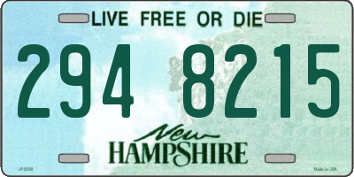 NH license plate 2948215