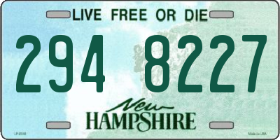 NH license plate 2948227