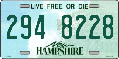 NH license plate 2948228