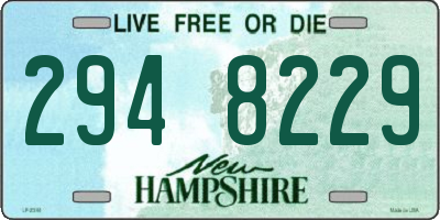 NH license plate 2948229