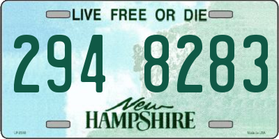 NH license plate 2948283