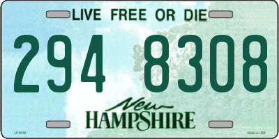 NH license plate 2948308
