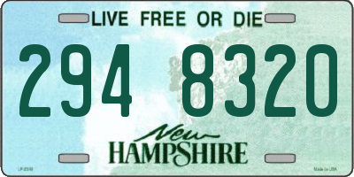 NH license plate 2948320